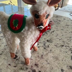 Annalee 5” Christmas baby Llama